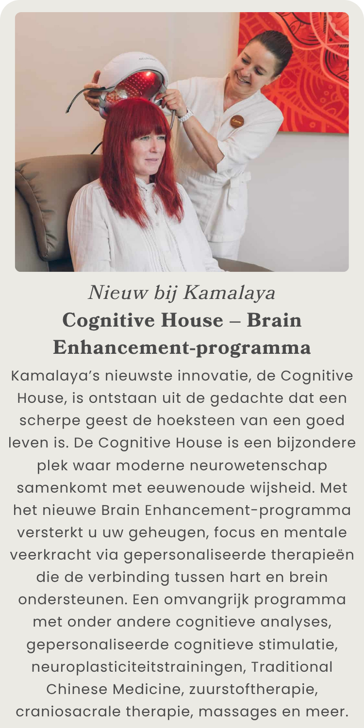 Nieuw bij Kamalaya: 
